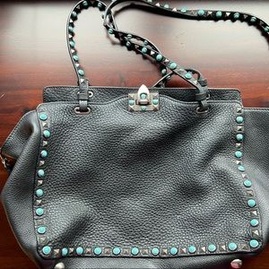Valentino Garavani Medium Rockstud Leather Tote
